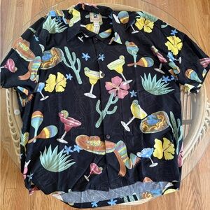 Colorful Cocktail Print Shirt
